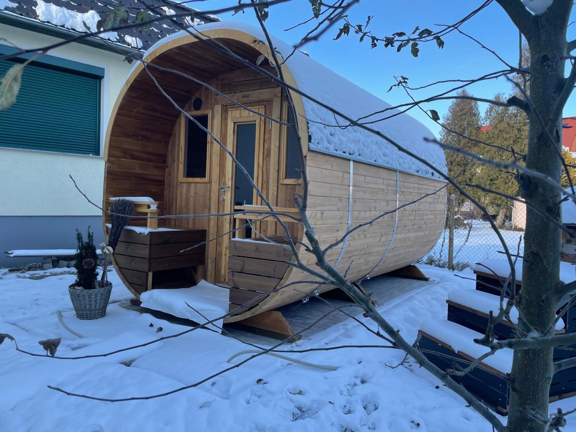 Ferienhaus Amare Mit Fasssauna, Eigener Terrasse & Kamin Bautzen Eksteriør billede